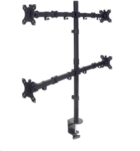 MANHATTAN Stolný držiak (univerzálny) pre 4 LCD monitory,  13" až 32",  8 kg1