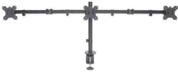 MANHATTAN Stolný držiak pre 3 LCD monitory,  13" až 27"3