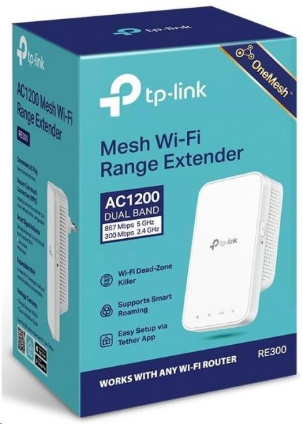 TP-Link RE300 OneMesh WiFi5 Extender/ Repeater (AC1200, 2, 4GHz/ 5GHz)6