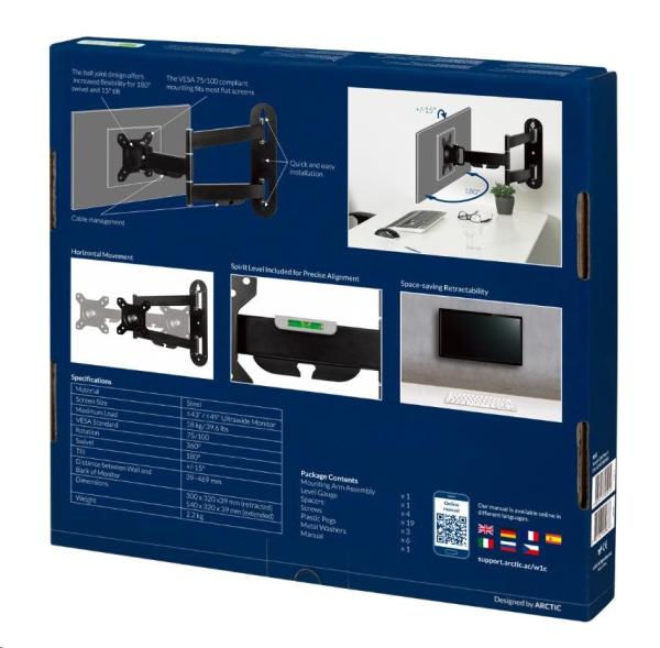 Nástenný držiak ARCTIC pre monitor W1C8