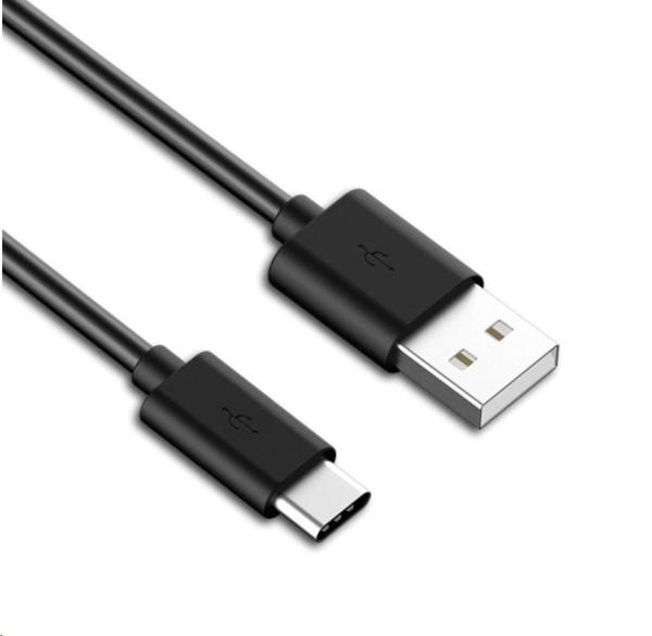 Kábel USB PREMIUMCORD 3.1 C/ M - USB 2.0 A/ M,  rýchlonabíjací prúd 3A,  50 cm,  čierna