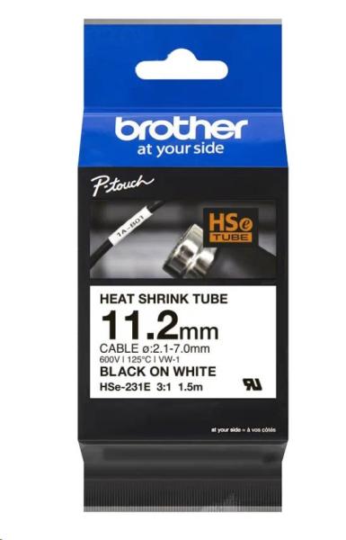 BROTHER smršťovací bužírka - HSE231 pro modely E300VP H300 H500 E550 P700 P750 D800 P900 P950 11.7mm wide,  1.5m long