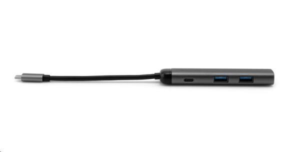 VERBATIM 49140 Multiportový HUB USB-C,  2x USB 3.0,  1x USB-C,  HDMI,  šedý dok4