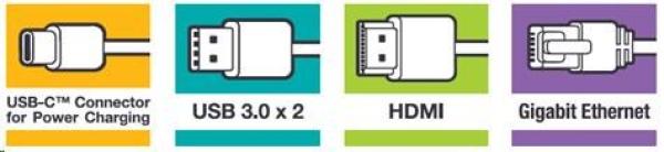 VERBATIM 49141 Multiportový USB-C HUB,  2x USB 3.0,  1x USB-C,  HDMI,  LAN,  šedý dok5
