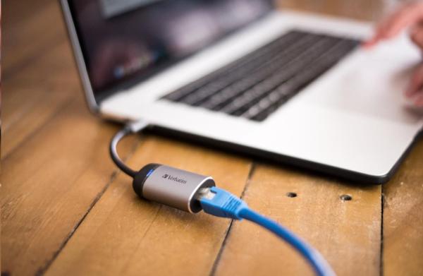 VERBATIM 49146 Adaptér USB-C™ na gigabitový Ethernet Rj45 HUB6