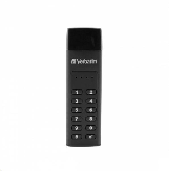 VERBATIM USB C 3.1 disk 128 GB - klávesnica Secure (R:160/W:150 MB/s) GDPR3