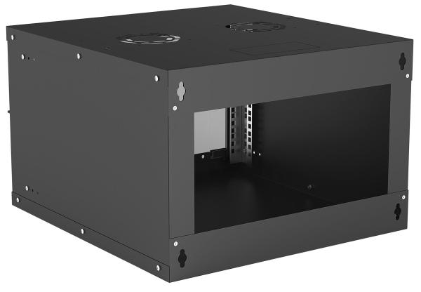 Intellinet 19" rack BASIC 6U/560 mm, čierny, rozložený flatpack1