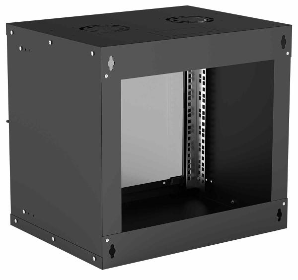 Intellinet 19" rack BASIC 9U/400 mm, čierny, rozložený flatpack2