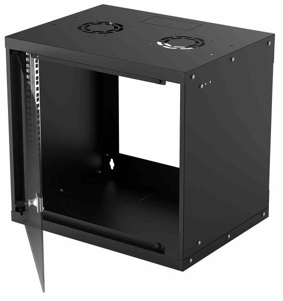 Intellinet 19" rack BASIC 9U/400 mm, čierny, rozložený flatpack1
