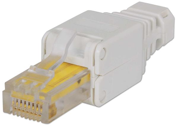 Intellinet konektor RJ45,  UTP Cat5e,  1ks samorezný,  drôt a kábel