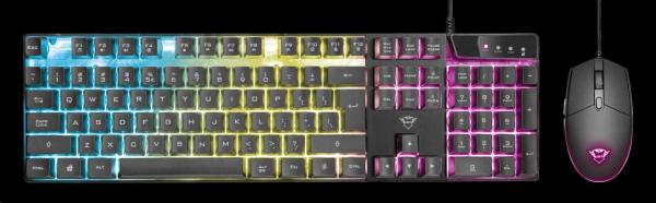 BAZAR - TRUST set klávesnice + myš GXT 838 Azor Gaming Combo CZ/SK - poškozený obal0