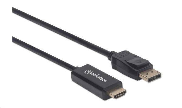 MANHATTAN Kábel DisplayPort na HDMI 1080p,  1.8 m,  čierna1