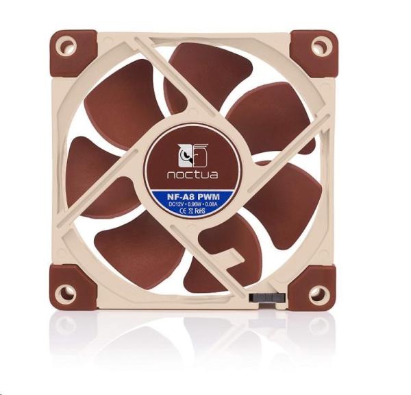 NOCTUA Ventilátor NF-A8 PWM,  80mm,  hnědá3