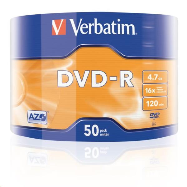 VERBATIM DVD-R (balenie 50 kusov) 16x WRAP 4.7GB MATT2