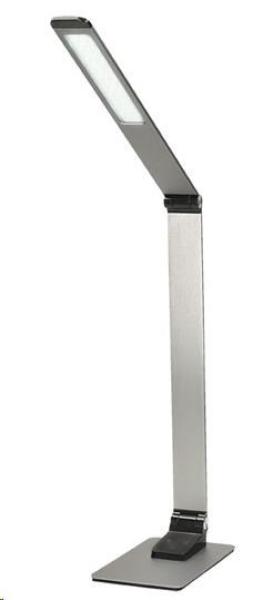 Solight LED stolní lampička stmívatelná,  11W,  změna chromatičnosti,  broušený hliník,  stříbrná2