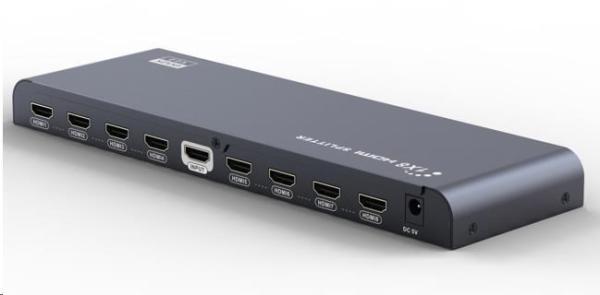 PremiumCord HDMI 2.0 rozdeľovač 1-8 portov, 4K x 2K/ 60Hz, FULL HD, 3D, čierny