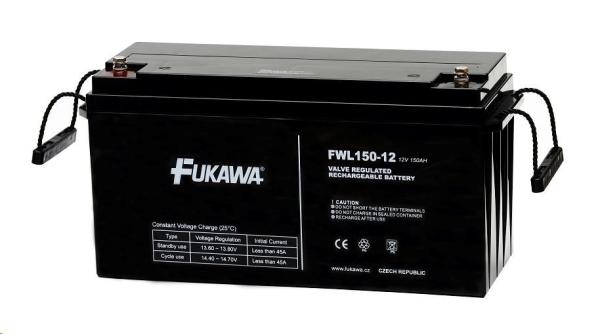 Batéria - FUKAWA FWL 150-12 (12V/150Ah - M8), životnosť 10 rokov