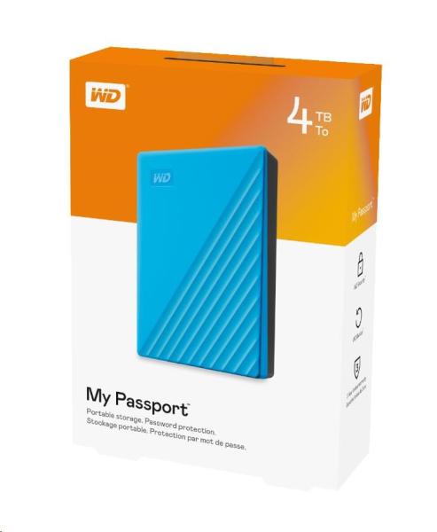 Prenosný disk WD My Passport 4 TB Ext. 2.5" USB3.0 Modrá5