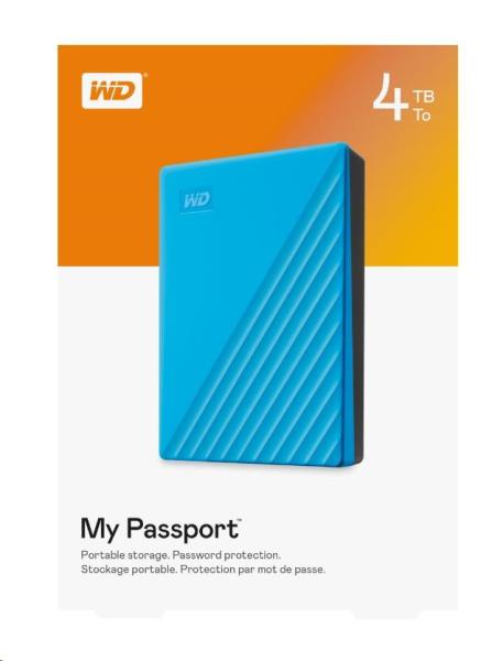 Prenosný disk WD My Passport 4 TB Ext. 2.5" USB3.0 Modrá6