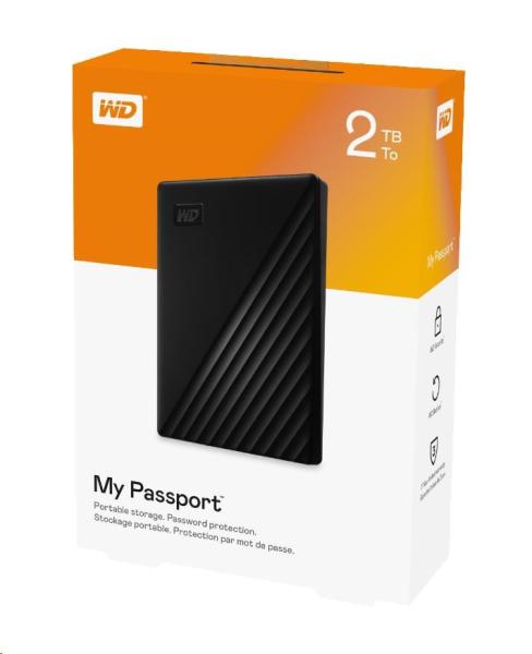 Prenosný 2TB disk WD My Passport Ext. 2.5" USB3.0 Čierna2