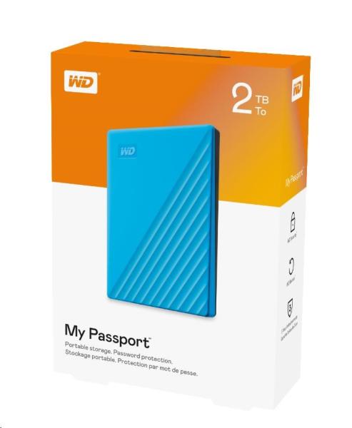 Prenosný 2TB disk WD My Passport Ext. 2.5" USB3.0 Modrá5