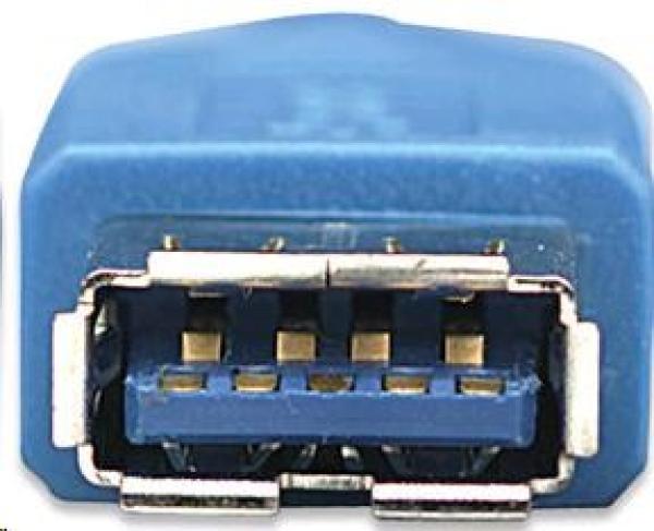MANHATTAN USB kábel 3.0 A-A predĺženie 2m,  modré3
