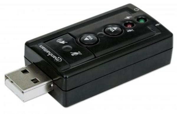 MANHATTAN Hi-Speed USB 3D 7.1 zvukový adaptér3