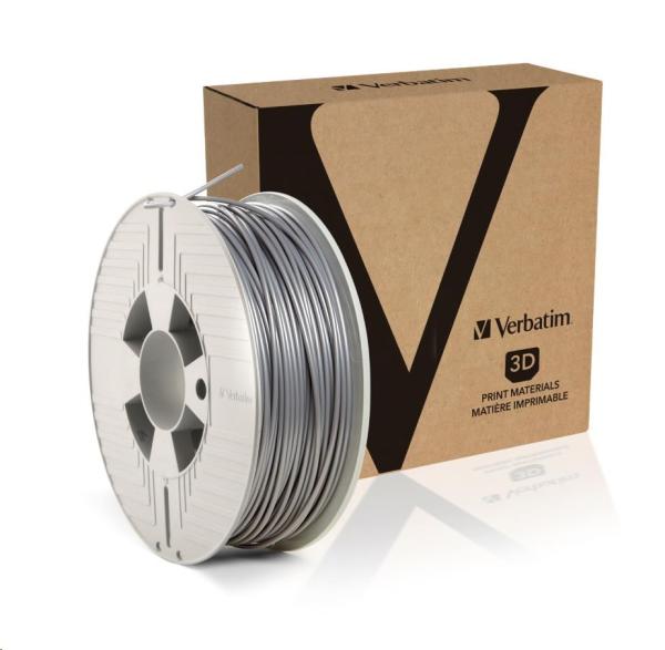 VERBATIM Filament pre 3D tlačiarne PLA 2.85mm,  126m,  1kg strieborná (OLD model 55283)0