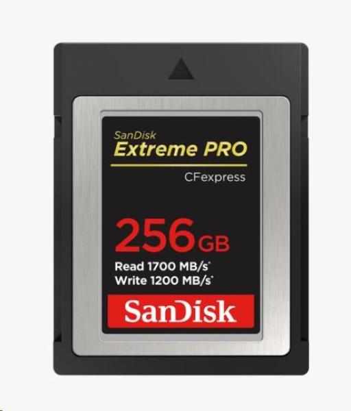 SanDisk Compact Flash 256 GB Express Extreme Pro (R:1700/ W:1200 MB/ s)