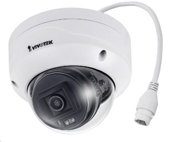 Vivotek FD9380-HF2, 5Mpix, 20sn/s, H.265, zv. 2,8 mm (103°), PoE, Smart IR, WDR 120 dB, MicroSDXC, antivandal, IP66