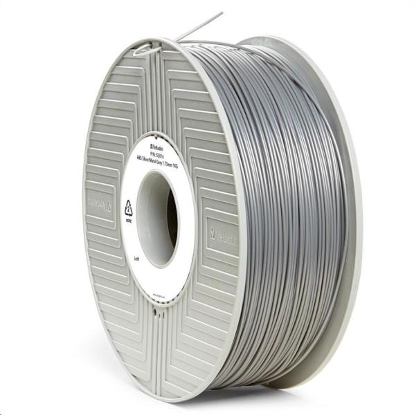 VERBATIM Filament pre 3D tlačiarne ABS 1.75mm,  404m,  1kg strieborná/ kovovo sivá (OLD PN 55016)2