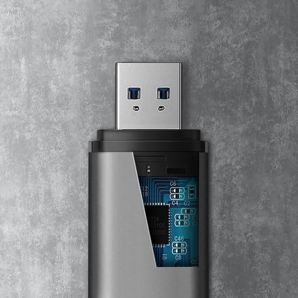 AXAGON CRE-SAC,  USB3.externá čítačka kariet SD/ microSD 2 Gen 1 Type-C + Type-A,  podpora UHS-I6
