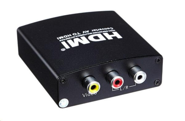 PREMIUMCORD AV kompozitný signál a stereo zvuk na HDMI 1080P konvertor