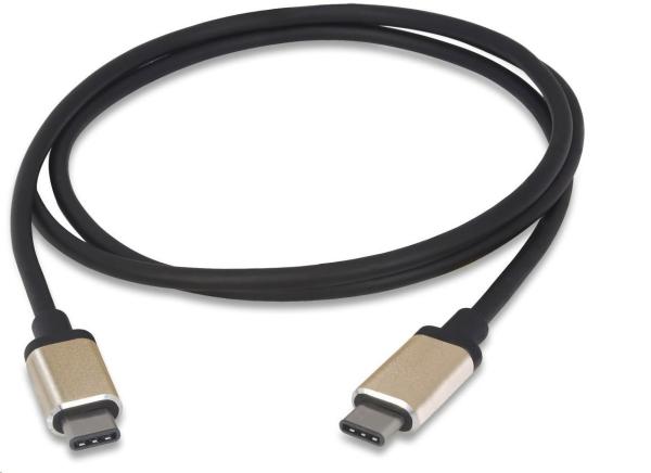 Kábel USB PREMIUMCORD 3.1 konektor C/ male - USB 3.1 C/ male,  0, 5 m hliníkové konektory