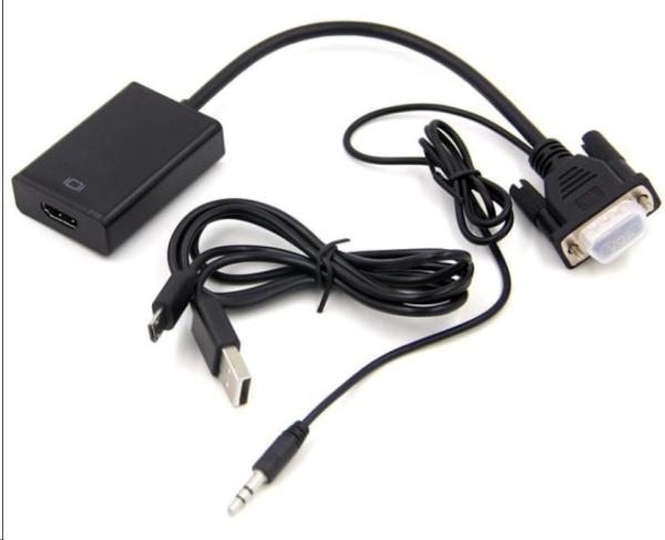 PREMIUMCORD VGA+audio elektronický prevodník na HDMI FULL HD 1080p1