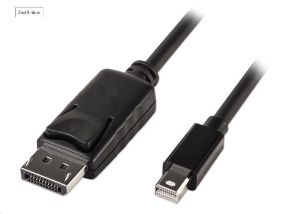 PREMIUMCORD Mini DisplayPort - DisplayPort V1.2 pripojovací kábel M/M 3 m