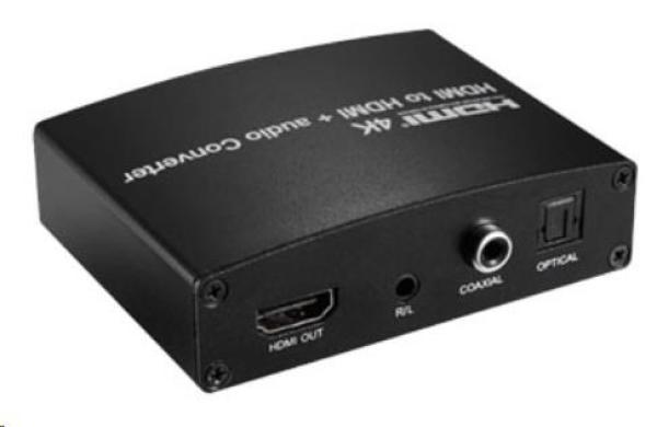 PREMIUMCORD HDMI 4K Audio extraktor s oddelením zvuku na stereo jack,  SPDIF Toslink,  RCA