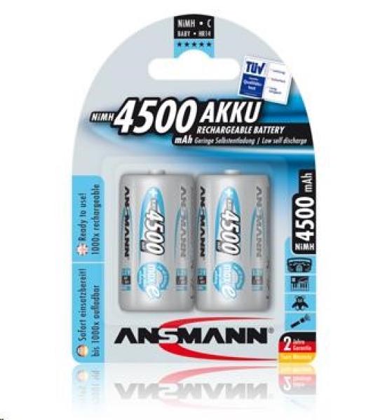 Baterie - Ansmann maxE Baby NiMH 2xC 4500mAh (2ks/ Blistr)