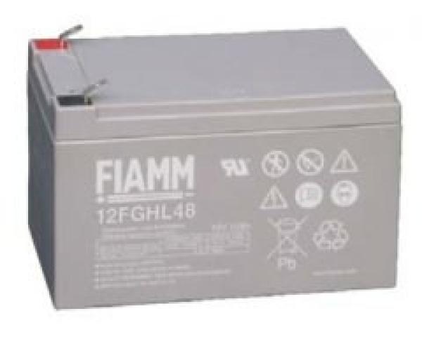 Baterie - Fiamm 12 FGHL 48 (12V/ 12Ah - Faston 250),  životnost 10let