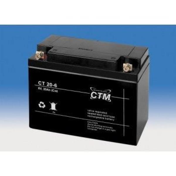 Batéria - CTM CT 6-20 (6V/ 20Ah - M5),  životnosť 5 rokov