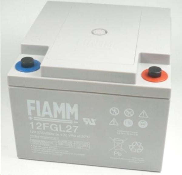 Batéria - Fiamm 12 FGL27 (12V/ 27Ah - M5),  životnosť 10 rokov