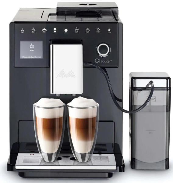 Melitta CI Touch F630-102 automatický kávovar,  1400 W,  15 bar,  vestavěný mlýnek,  nádoba na mléko,  černý0