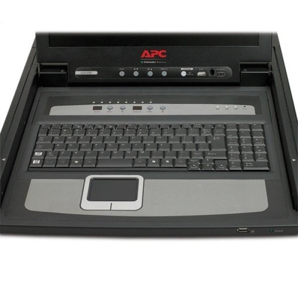 17" stojanová LCD konzola APC s integrovaným 16-portovým analógovým prepínačom KVM2