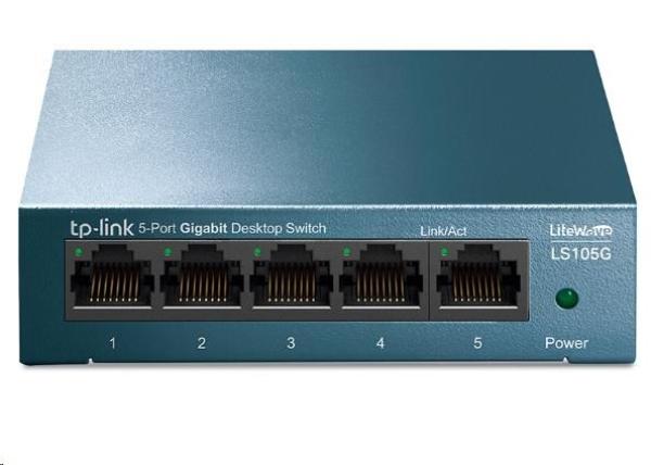 TP-Link LiteWave switch LS105G (5xGbE,  fanless)