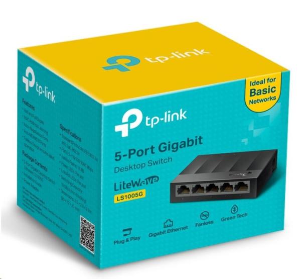 TP-Link LiteWave switch LS1005G (5xGbE,  fanless)2