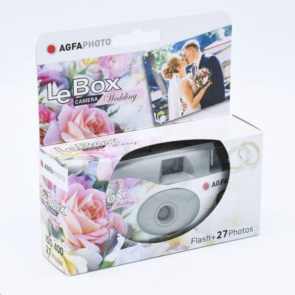 Agfaphoto LeBox Wedding Flash 400/ 27 - jednorázový analogový fotoaparát1