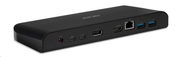 Dokovacia stanica Acer USB typu C III ČIERNA S NAPÁJACÍM KÁBLOM EÚ (DOPREDAJNÉ BALENIE)