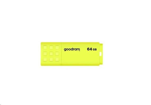 GOODRAM Flash Disk 64GB UME2,  USB 2.0,  žltá3