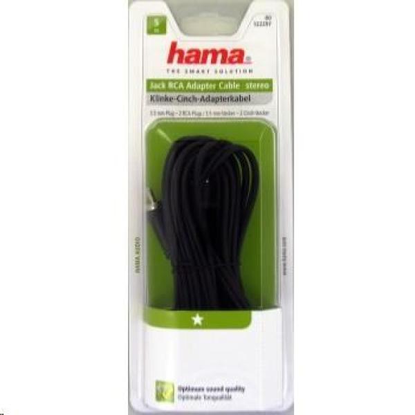 Hama audio kábel jack - 2 cinch,  1*,  5 m1