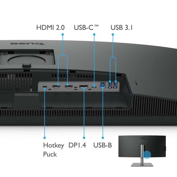 BENQ MT PD3420Q 34", 3440x1440, 350nits, 1000:1, 5ms, HDMI/ DP/ USB, reproduktory, VESA, kábel:DVI, DPtomDP, HDMI, USB, IPS;Gls Black6